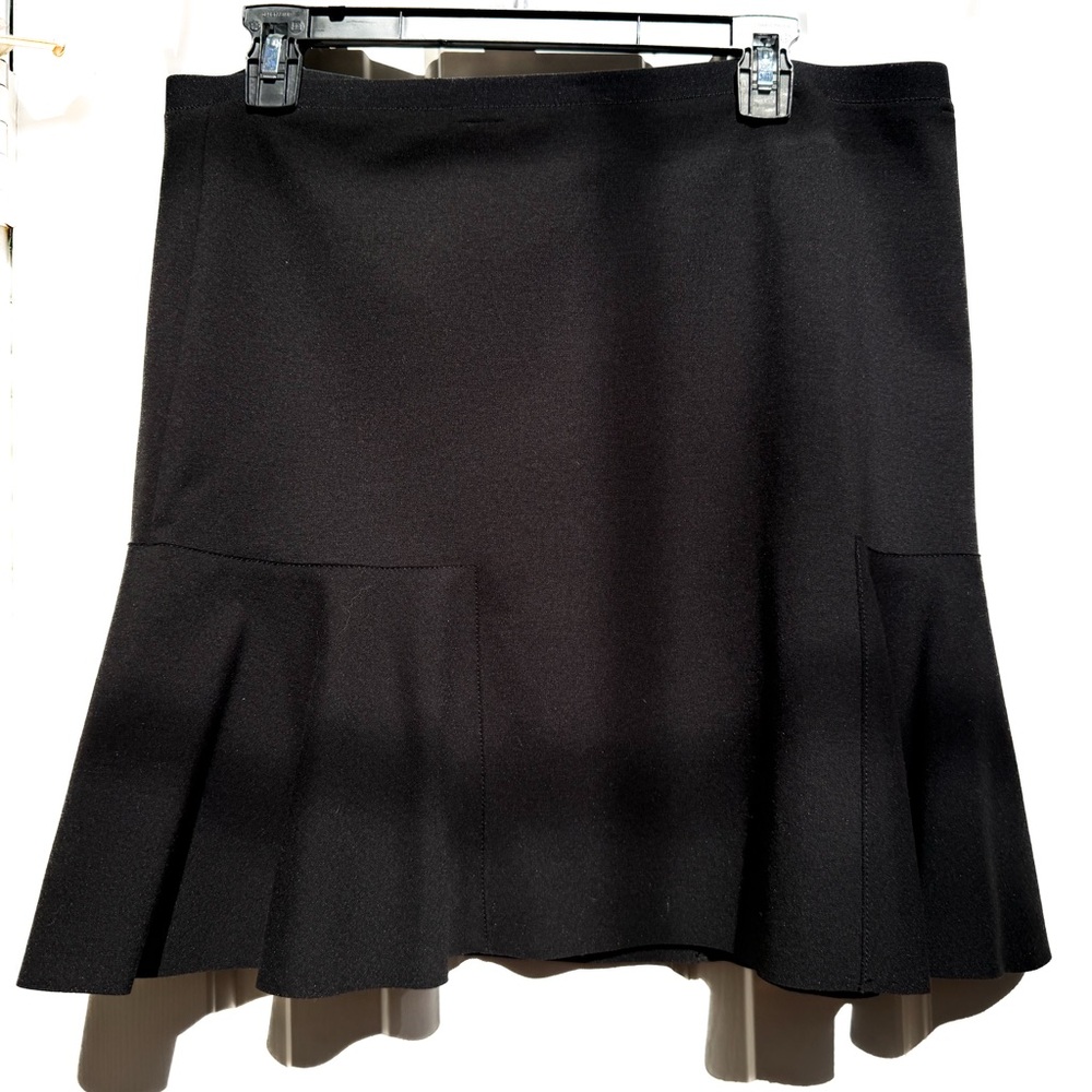 Tahari Black A-Line Skirt